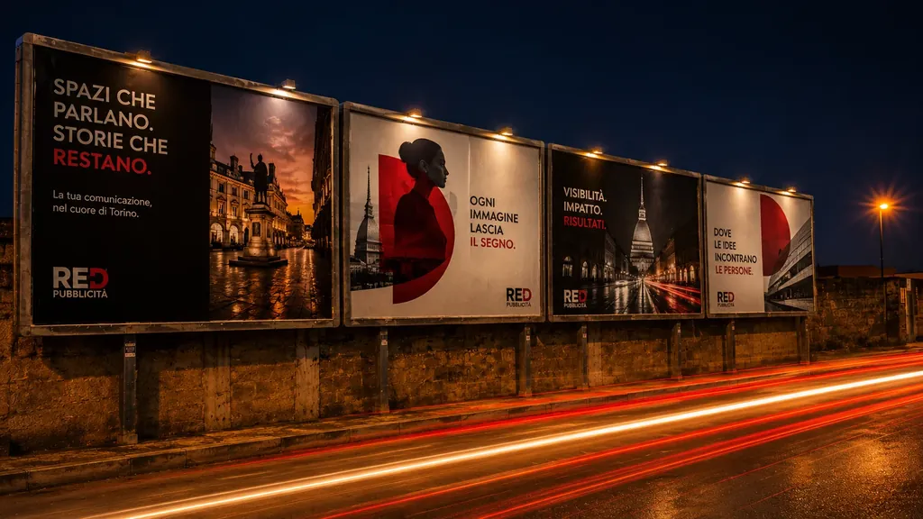 Cartellone pubblicitario 6&times;3 cartaceo in periferia a Torino